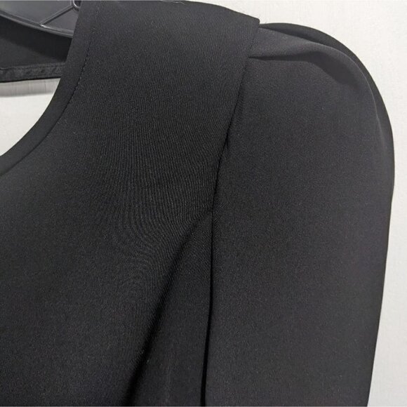 NWT Mango | Back-Cutout Mini Dress in Black - Picture 5 of 12